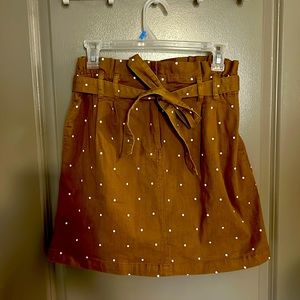 Brown Polka Dot Skirt